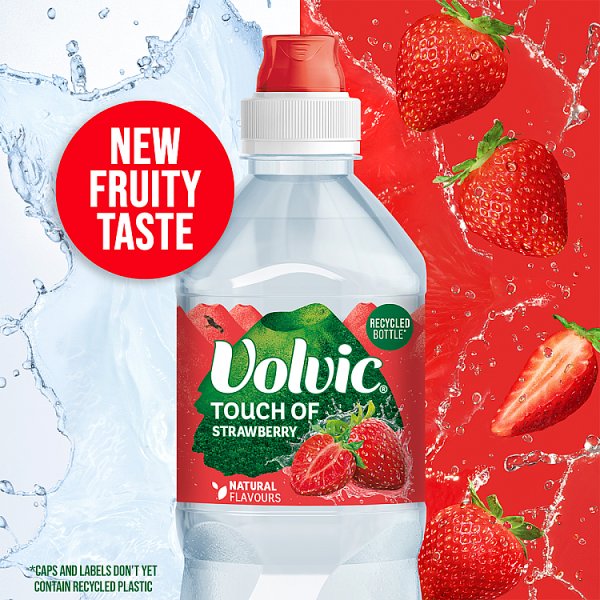 Volvic Touch of Fruit Low Sugar Strawberry Natural Flavoured Water 6 x 750ml (6 x 750ml)