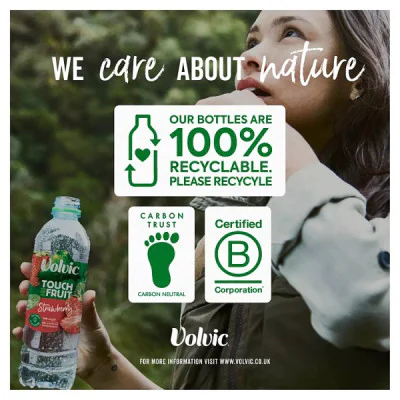 Volvic Touch of Fruit Lemon & Lime Still Flavoured Water 750ml (6 x 750ml)