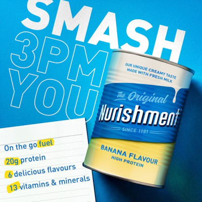 Nurishment The Original Banana Flavour 400g (12 x 400g)