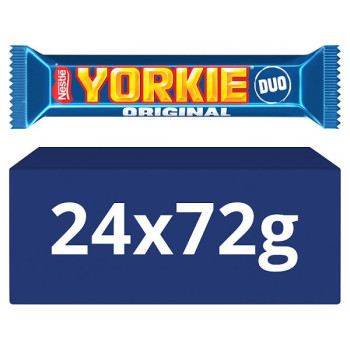 Yorkie DUO Milk Chocolate Bar 72g (24 x 72g)