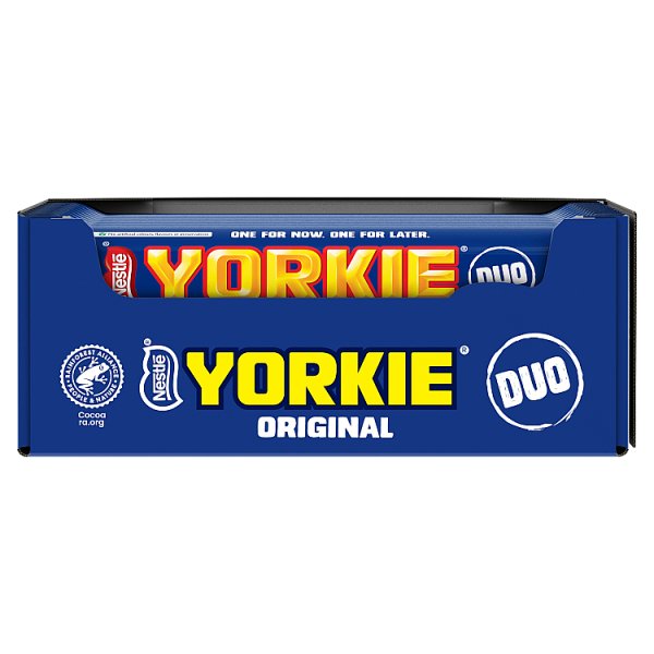Yorkie DUO Milk Chocolate Bar 72g (24 x 72g)