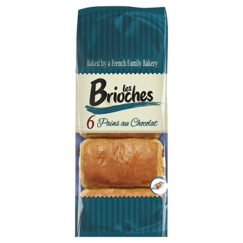 Les Brioches 6 Pains au Chocolat 6 x 45g (270g) (12 x 6s)