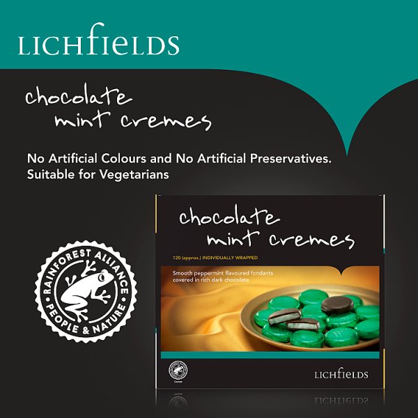 Lichfields Chocolate Mint Cremes 1kg (1 x 1kg)