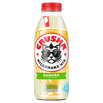 Crusha Banana Flavour Milkshake Mix 1 Litre (1 x 1ltr)