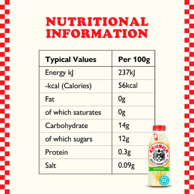 Crusha Banana Flavour Milkshake Mix 1 Litre (1 x 1ltr)