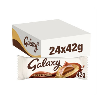 Galaxy Smooth Milk Chocolate Bar 42g (24 x 42g)