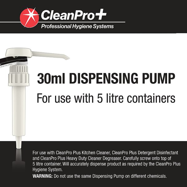 CleanPro+ Dispensing Pump 30ml (30 x 30ml) CleanPro+ Dispensing Pump 30ml (30 x 30ml)