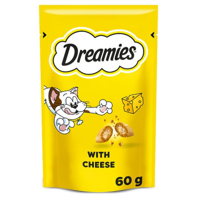 DREAMIES Cat Treat Biscuits With Cheese Flavour 60g (8 x 60g) DREAMIES Cat Treat Biscuits With Cheese Flavour 60g (8 x 60g)