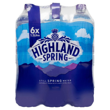 Highland Spring Still Spring Water 6 x 1.5L (1 x 6x1.5lt)