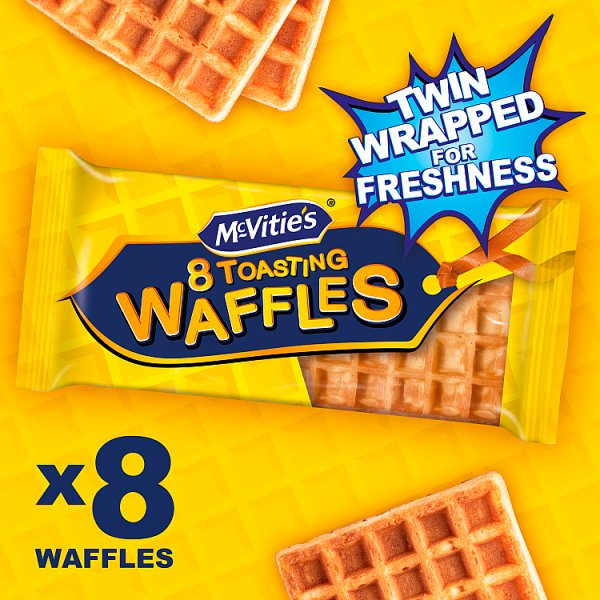 McVitie's Toasting Waffles Multipack 8 x 28g, 222g (10 x 8pk)