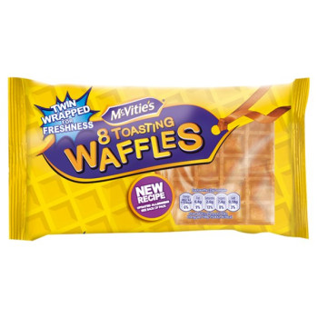 McVitie's Toasting Waffles Multipack 8 x 28g, 222g (1 x 8pk)