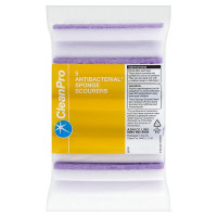 CleanPro 5 Antibacterial Sponge Scourers (1 x 5pk)