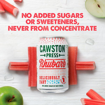 Cawston Press Sparkling Rhubarb 330ml (24 x 330ml)