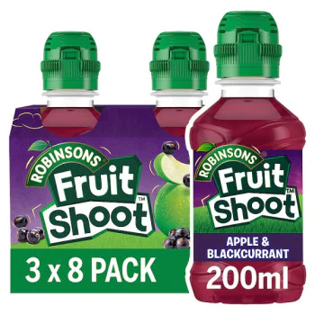 Fruit Shoot Apple & Blackcurrant Kids Juice Drink 8 x 200ml (3 x 8x200ml) Fruit Shoot Apple & Blackcurrant Kids Juice Drink 8 x 200ml (3 x 8x200ml)