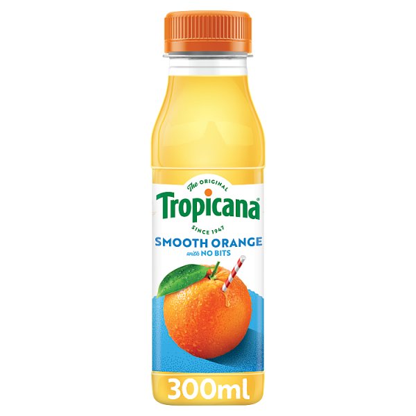 Tropicana Smooth Orange Fruit Juice 300ml (8 x 300ml)