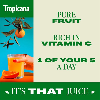 Tropicana Smooth Orange Fruit Juice 300ml (8 x 300ml)