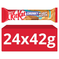 Kit Kat Chunky Peanut Butter Milk Chocolate Bar 42g (24 x 42g)
