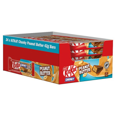 Kit Kat Chunky Peanut Butter Milk Chocolate Bar 42g (24 x 42g)