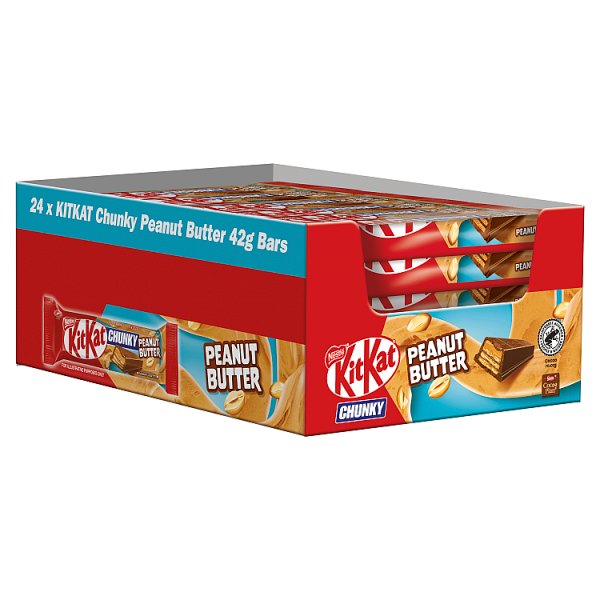 Kit Kat Chunky Peanut Butter Milk Chocolate Bar 42g (24 x 42g)