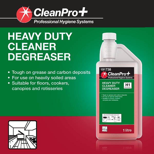 CleanPro+ Heavy Duty Cleaner Degreaser 1 Litre (12 x 1ltr)