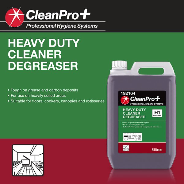 CleanPro+ Heavy Duty Cleaner Degreaser 5 Litres (1 x 5ltr)