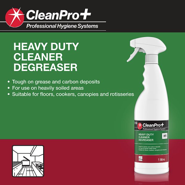 CleanPro+ Heavy Duty Cleaner Degreaser 1 Litre (1 x 1ltr)