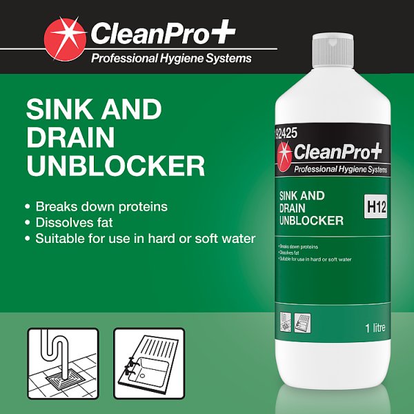 CleanPro+ Sink and Drain Unblocker 1 Litre (1 x 1ltr)