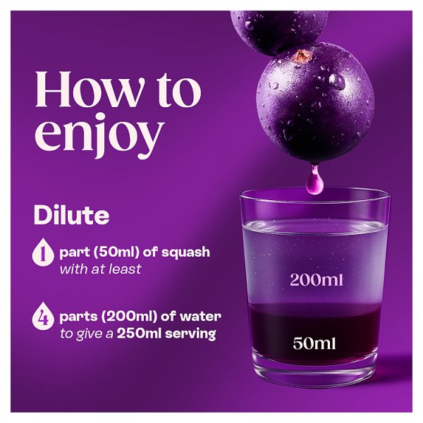 Ribena Blackcurrant Squash 1.5L (1 x 1.5Ltr)
