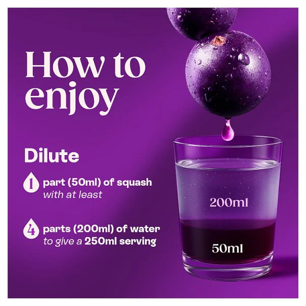 Ribena Blackcurrant Squash 1.5L (1 x 1.5Ltr)