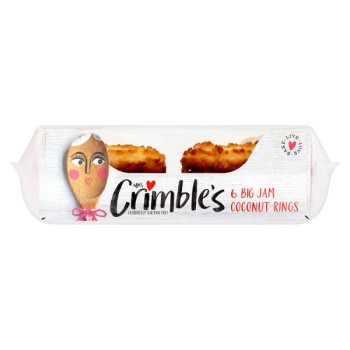 Mrs Crimble's 6 Gluten Free Jam Coconut Rings (12 x 6 pk)