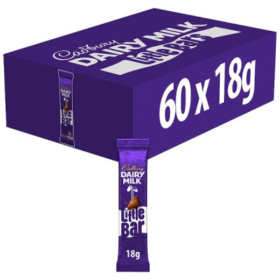 Cadbury Dairy Milk Little Bar Chocolate 18g (60 x 18g)
