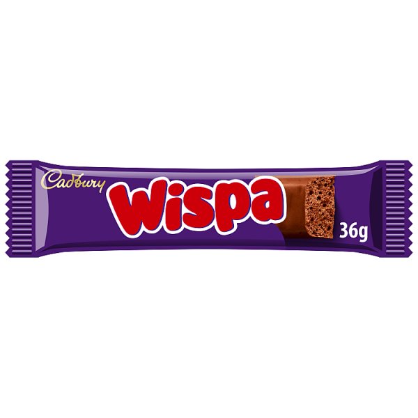 Cadbury Wispa Chocolate Bar 36g (48 x 36g)