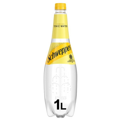 Schweppes Indian Tonic Water 1L Bottle  (6 x 1ltr)