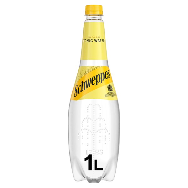 Schweppes Indian Tonic Water 1L Bottle  (6 x 1ltr)