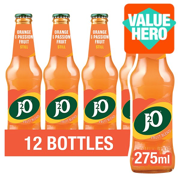 J2O Orange & Passion Fruit Bottle 275ml (12 x 275ml)