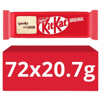 KitKat 2 Finger Milk Chocolate Biscuit Bar 20.7g (72 x 20.7g)