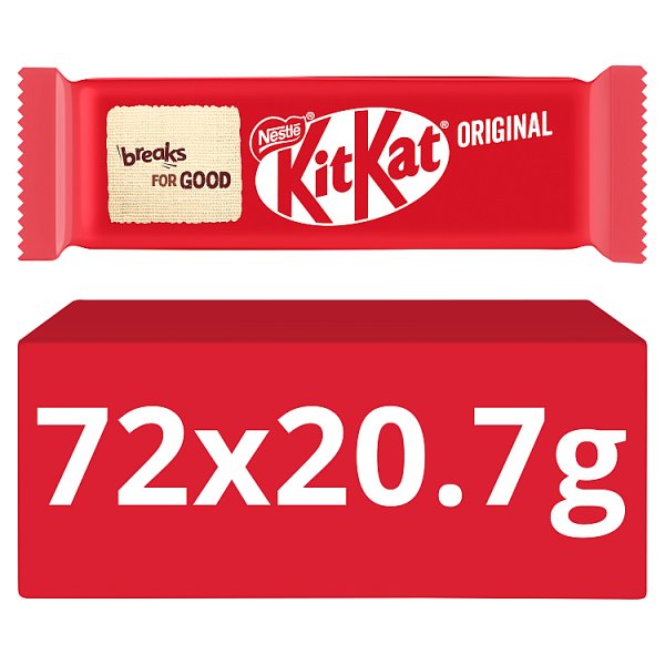 KitKat 2 Finger Milk Chocolate Biscuit Bar 20.7g (72 x 20.7g)
