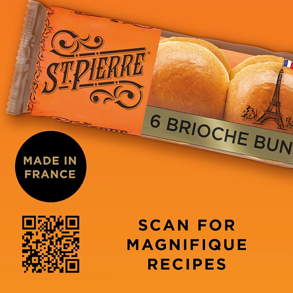 St Pierre 6 Brioche Buns (1 x 6s)