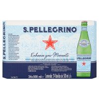 San Pellegrino Sparkling Water Glass Bottle 500ml (24 x 500ml)