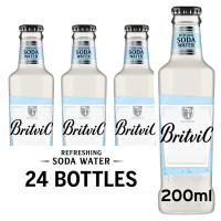 Britvic Soda Water Bottle 200ml (24 x 200ml)