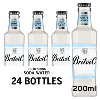 Britvic Soda Water Bottle 200ml (24 x 200ml)