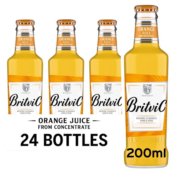 Britvic Orange Juice Bottle 200ml (24 x 200ml)