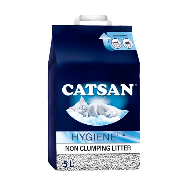 Catsan Hygiene Non-Clumping Odour Control Cat Litter 5L (1 x 5ltr)