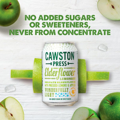 Cawston Press Sparkling Elderflower Lemonade 330ml (24 x 330ml)