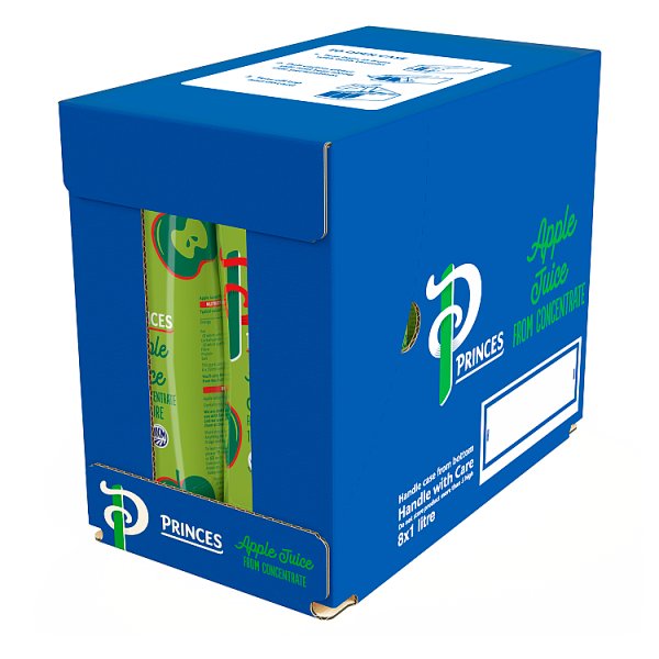 Princes Apple Juice from Concentrate 1 Litre (8 x 1ltr)