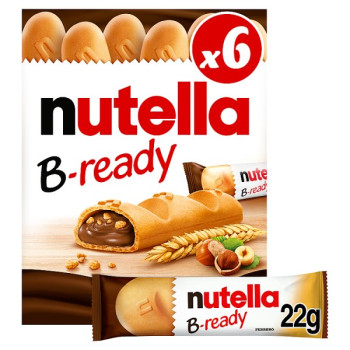 NUTELLA® B-ready 132g - 6 Bars x 22g Wafers filled with Nutella (16 x 6x22g)