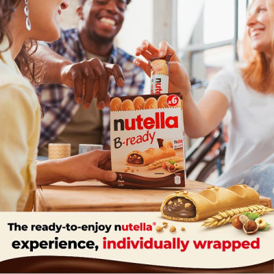NUTELLA® B-ready 132g - 6 Bars x 22g Wafers filled with Nutella (16 x 6x22g)