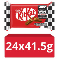 KitKat F1 4 Finger Milk Chocolate Biscuit Bar 41.5g (24 x 41.5g)