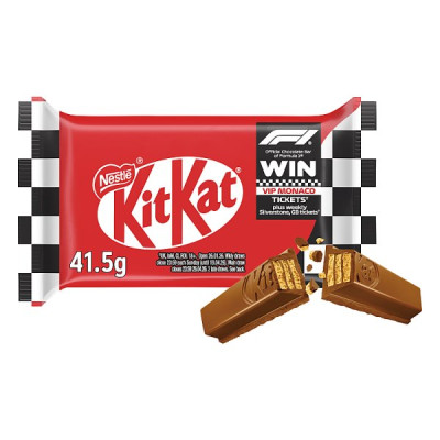 KitKat F1 4 Finger Milk Chocolate Biscuit Bar 41.5g (24 x 41.5g)