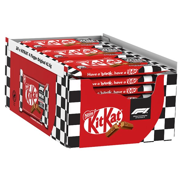 KitKat F1 4 Finger Milk Chocolate Biscuit Bar 41.5g (24 x 41.5g)